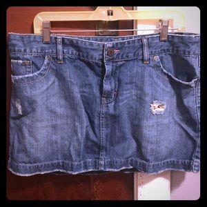 AE Jean skirt